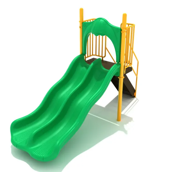 Freestanding Double Wave Slide