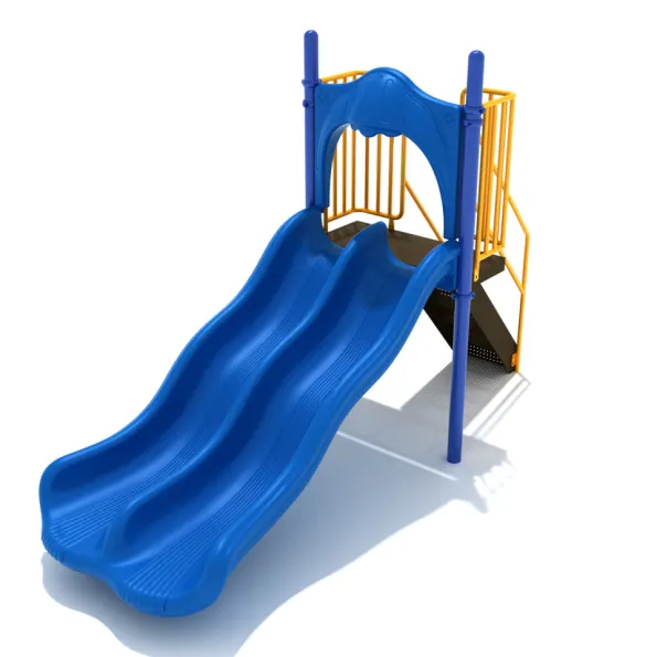 Freestanding Double Wave Slide
