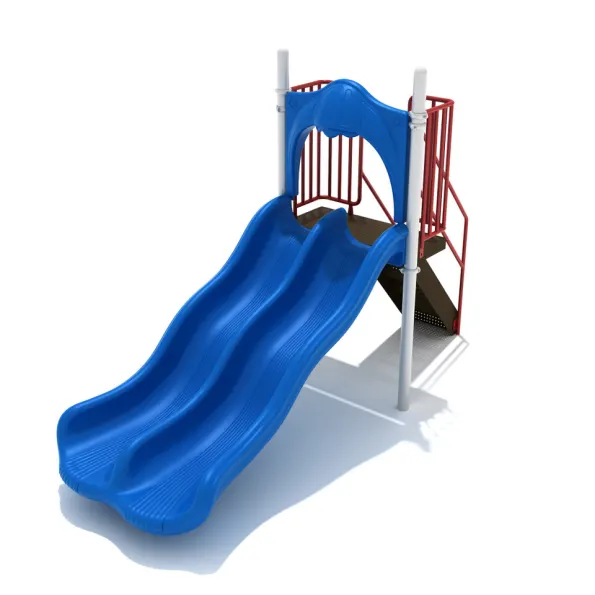 Freestanding Double Wave Slide