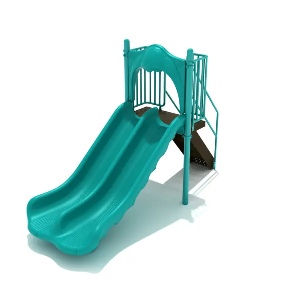 Freestanding Double Wave Slide