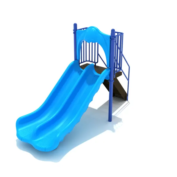 Freestanding Double Wave Slide