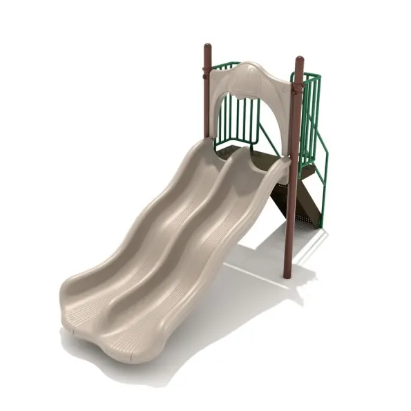 Freestanding Double Wave Slide