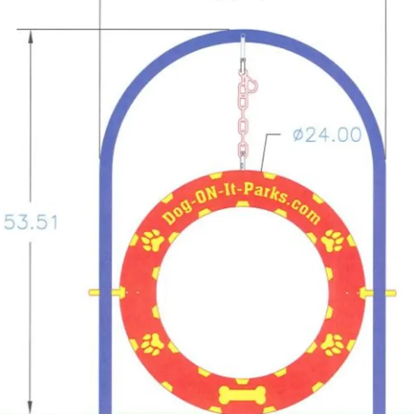 Dog Park Adjustable Tire Jump