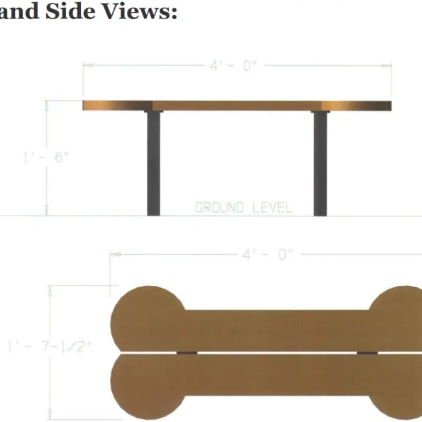 Biscuit Bone Dog Park Seat