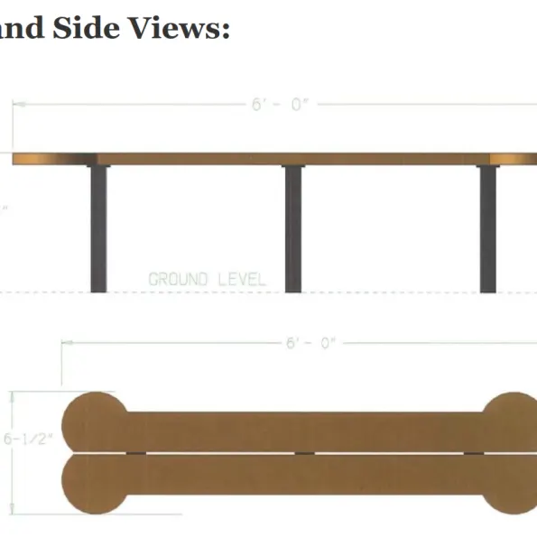 Biscuit Bone Dog Park Seat