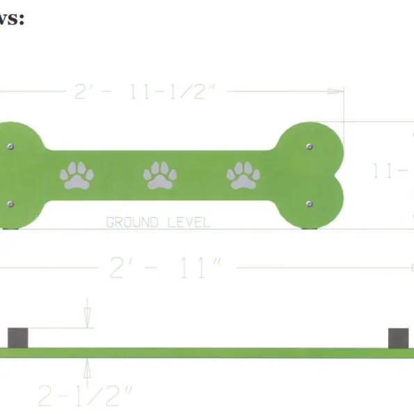 Dog Park Beagle Bone Jump
