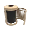 32 Gallon Downtown Trash Receptacle with Side Opening thumbnail 1