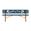 Dog Park Themed Bench thumbnail 1