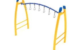 Freestanding Curved Overhead Swinging Ring Ladder