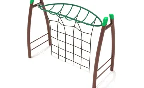 Curved Post Overhead Inverted Horizon Climber with Rope Attachment