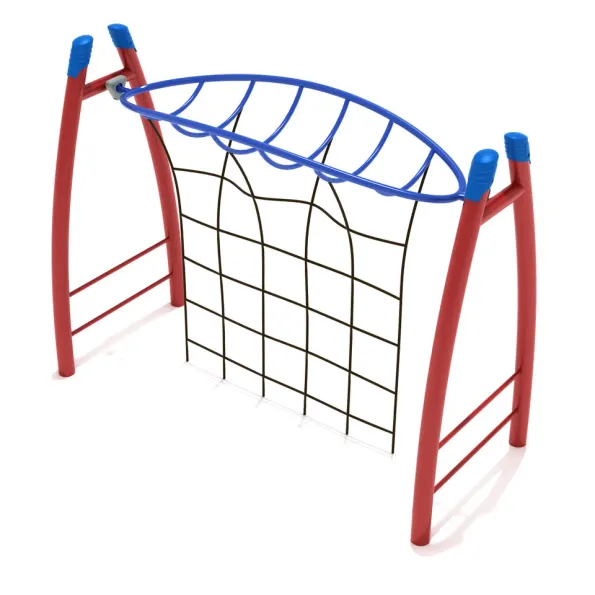 Curved Post Overhead Inverted Horizon Climber with Rope Attachment