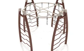 Curved Post Circle Overhead Swinging Ring Ladder