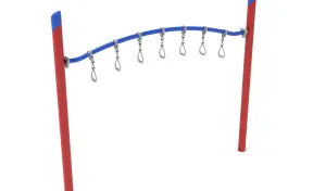 Single Post Curved Overhead Swinging Ring Ladder