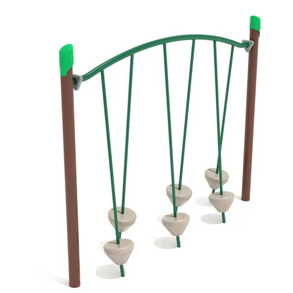 Single Post Tilted Pebble Bridge