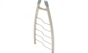 Curved Post Bent Rung Vertical Ladder