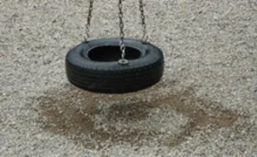 Beveled Tire Swing Wear Mat