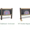 4' Magnetic Chalkboard thumbnail 2