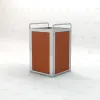 32 Gallon Plaza Trash Receptacle thumbnail 3