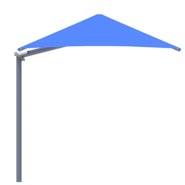 Single Post Pyramid Cantilever Shade