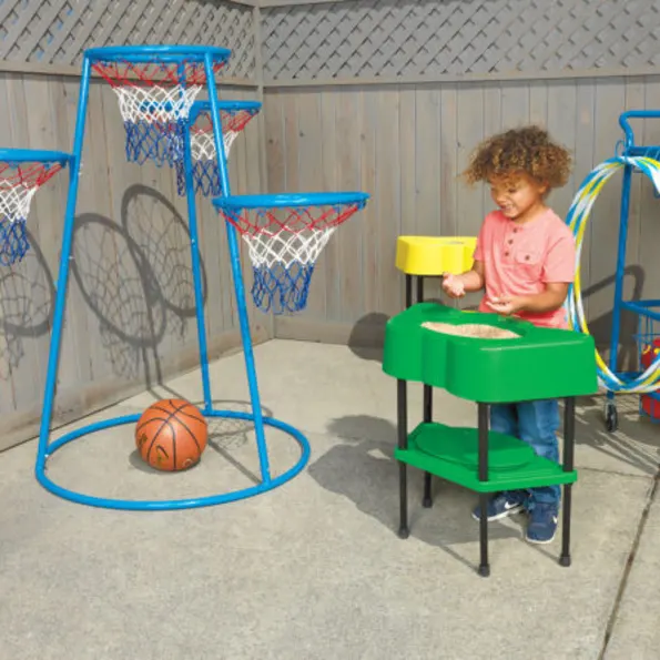4-Ring Basketball Stand with Storage Bag