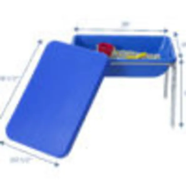 Small Blue Sensory Table with Lid
