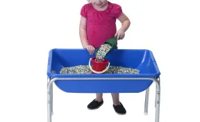 Small Blue Sensory Table with Lid