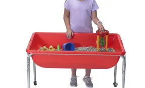 Large Red Sensory Table