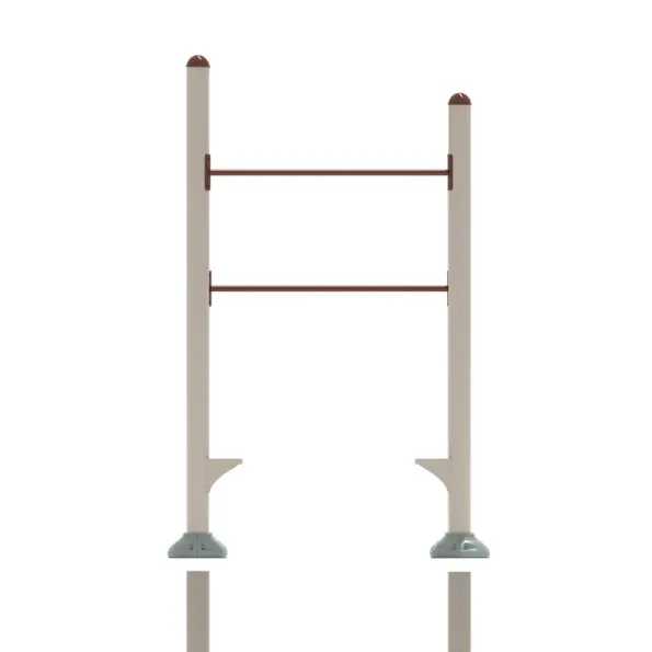 Inclined Quadruple Station Chin Up Bars