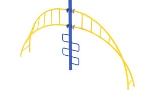 Curved Helix Climbing Ladder