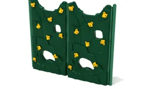 Double Parallel Rock Climbing Wall