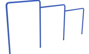 Triple Uneven Agility Bars