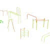 9 Piece Advanced Kids Gym Course thumbnail 1
