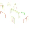 9 Piece Advanced Kids Gym Course thumbnail 2