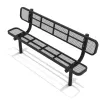 6 Ft. Expanded Steel Bench thumbnail 2