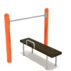 Assisted Chin Up Station with Bench thumbnail 1