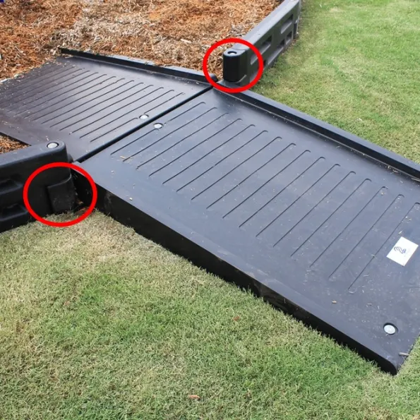 Playground Border Timber Filler End Cap