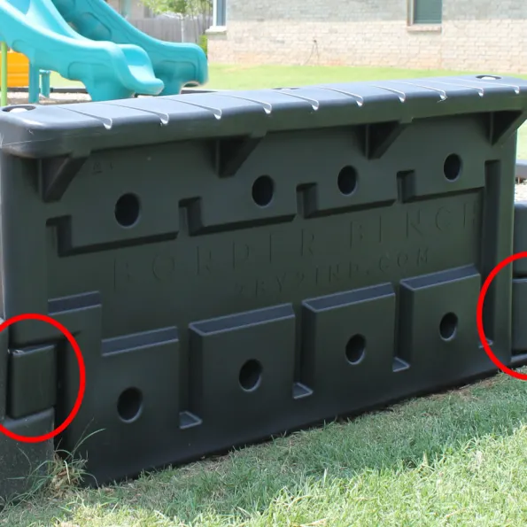 Playground Border Timber Filler End Cap