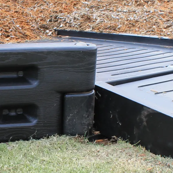 Playground Border Timber Filler End Cap