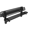 Double Pedestal Bench with Back thumbnail 3