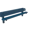 Double Pedestal Bench with Back thumbnail 6