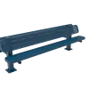 Double Pedestal Bench with Back thumbnail 2