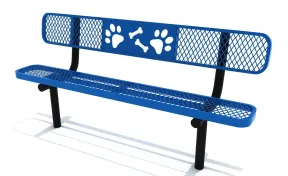 6 Foot Dog Park Bench