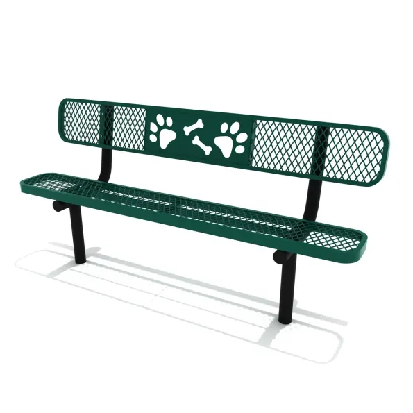 6 Foot Dog Park Bench