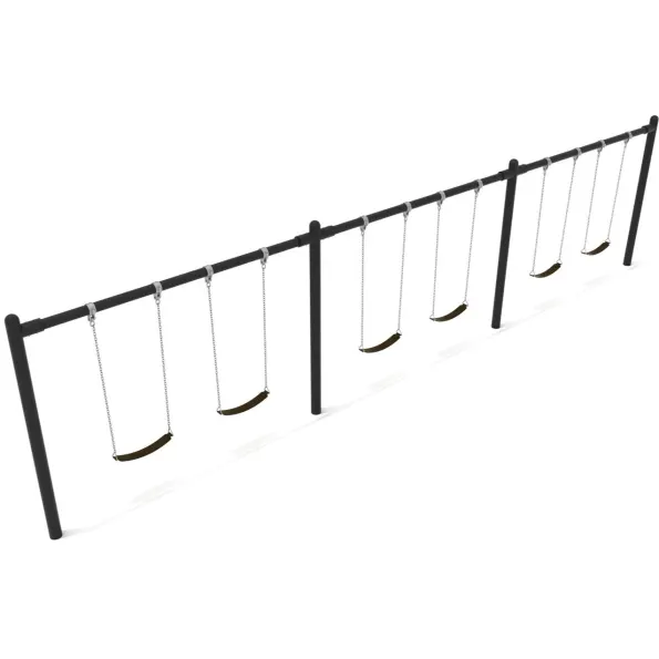 3-Bay Single Post Swings