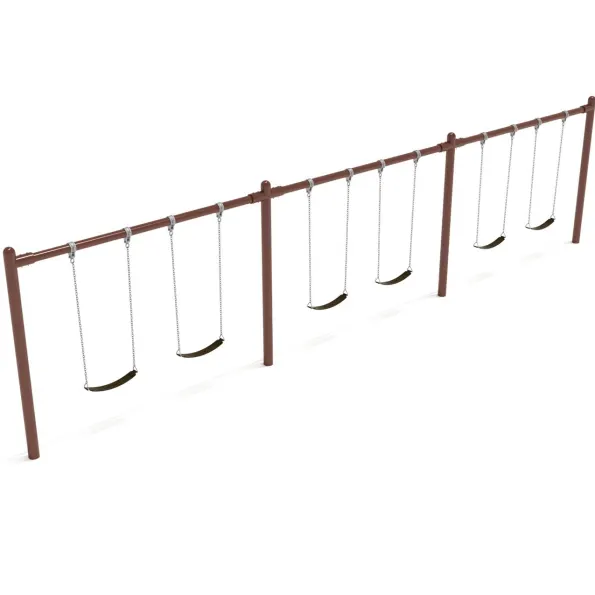 3-Bay Single Post Swings