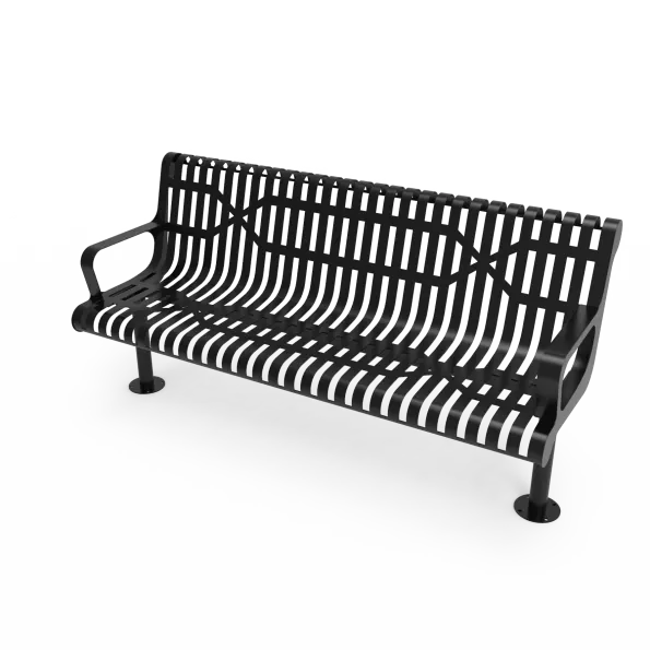 Contoured Bench with Arm