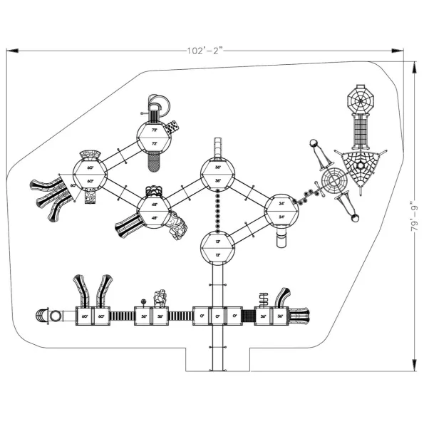 Durant Inclusive Train Play Structure
