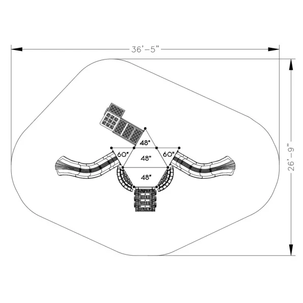 Eyre of Edgar Castle Spark Playground Structure