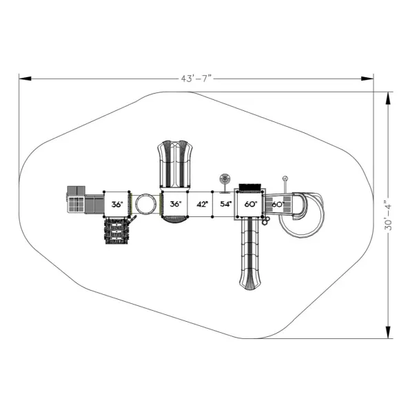Honorable Oath Castle Spark Playground Structure