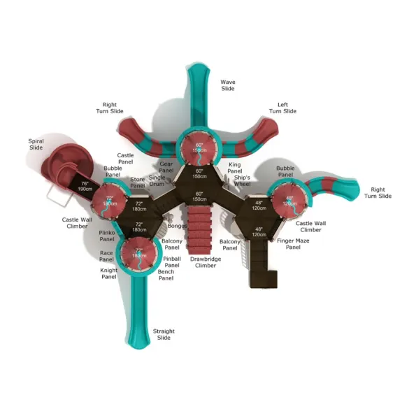 Legend of Lancelot Castle Spark Playground Structure